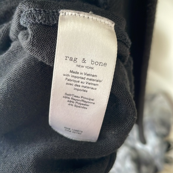 rag & bone Black Long Sleeve Top Women’s XL - Picture 5 of 5